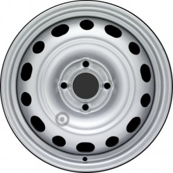 Jante acier ALCAR Stahlrad 8477 • 6,5x15 • 4x108 • ET27 • CB65 • Argent