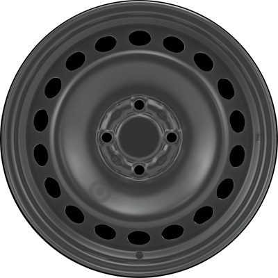 Jante acier ALCAR Stahlrad 8715 • 6,5x15 • 4x100 • ET45 • CB60 • Noire