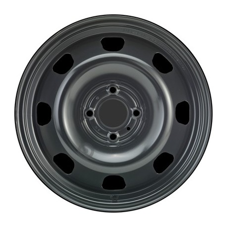 Jante acier ALCAR Stahlrad 9695 • 6,5x16 • 4x108 • ET31 • CB65 • Noire 