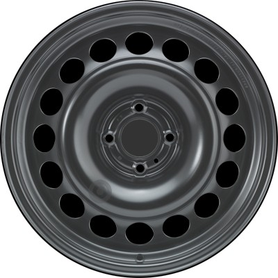 Jante acier ALCAR Stahlrad 9943 • 7,5x17 • 4x108 • ET29 • CB65 • Noire