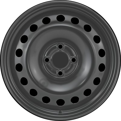 Jante acier ALCAR Stahlrad 9985 • 6,5x16 • 4x100 • ET49 • CB60 • Noire