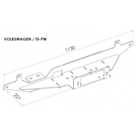 Platine treuil Volskwagen Transporter T5 