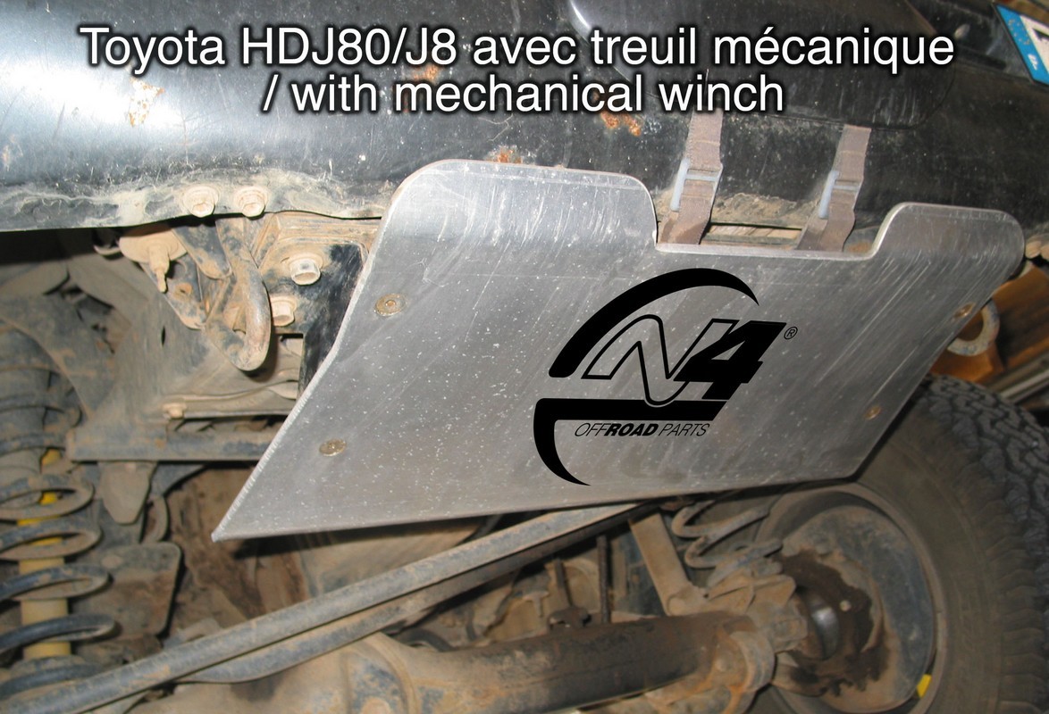 Protection moteur N4-OFFROAD Toyota HDJ80 12S Avec Treuil Mécanique