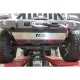 Ski de protection avant en aluminium de 8mm pour Jeep Wrangler JL et Gladiator avec pare chocs Warn N4-OFFROAD 