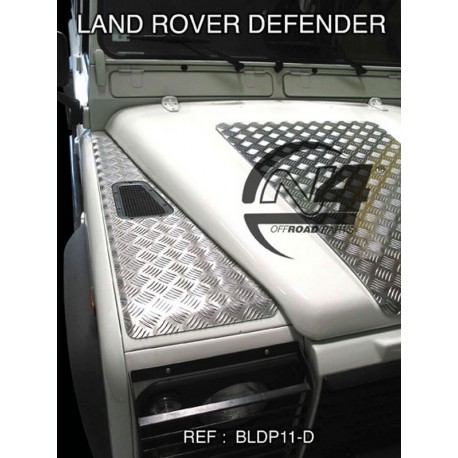 Protection Dessus d'Ailes AV Aluminium LR Defender 90 110 130 (paire)