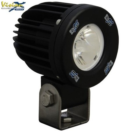 Phare LED Compact Rond Ø2'' VISION X SOLSTICE SOLO PRIME Noir 10W 1.052LM Faisceau Spot (LP) 10°