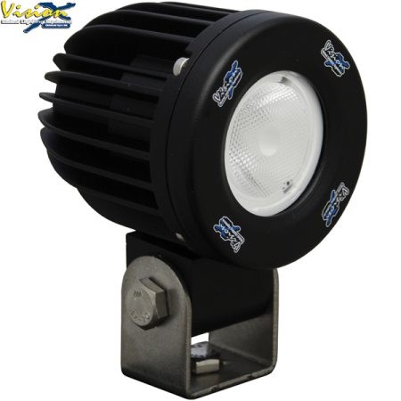 Phare LED Compact Rond Ø2'' VISION X SOLSTICE SOLO PRIME Noir 10W 1.052LM Faisceau Spot (LP) 40°