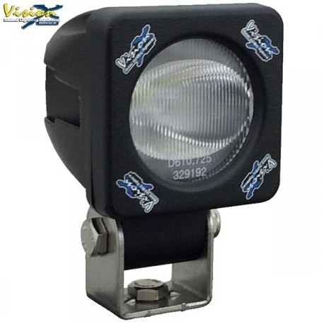 Phare LED Compact Carré 2'' VISION X SOLSTICE SOLO Noir 10W 1.052LM Faisceau Euro 30/65°