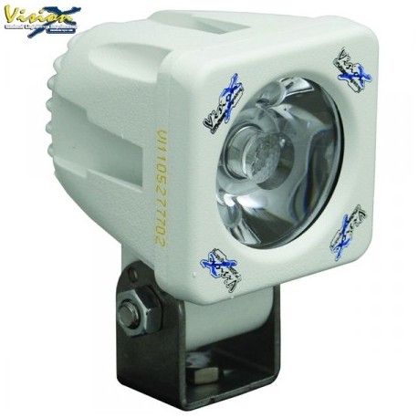 Phare LED Compact Carré 2'' VISION X SOLSTICE SOLO Blanc 10W 1.052LM Faisceau Flood (AB) 60°