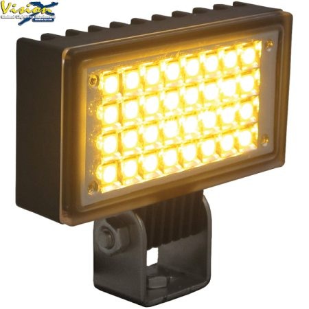 Phare de Travail LED Rectangulaire 3.4'' VISION X UTILITY 6W 0.5A 500LM Faisceau Flood (AB) 120° Ambre