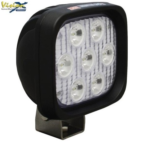 Phare LED Carré 4'' VISION X UMX Noir 35W 3.696LM Faisceau Flood (AB) 60°