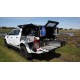 Hard-top aluminium ALU-CAB Adventure Noir Ford Ranger T6 2012+ Double Cab • Finition Hard Top : Parois Striées