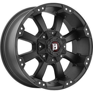 Jante Aluminium 4x4 BALLISTIC 845 9x18 5x127 CB71.6 ET+12 Black