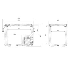 Glacière à compresseur DOMETIC CFX3 45 12/24v 100/240v +10°c à -22°c (40L) CFX3-45