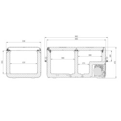 Glacière à compresseur DOMETIC CFX3 95DZ 12/24v 100/240v +10°c à -22°c (82L) CFX3-95DZ