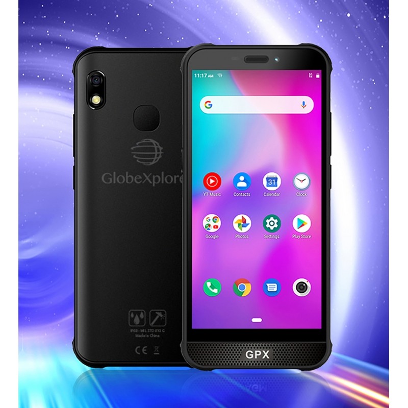 Smartphone Incassable 4G Android 7 Etanche IP68 Écran Gorilla 3 NFC RAM  6GB+128GB Double SIM Noir