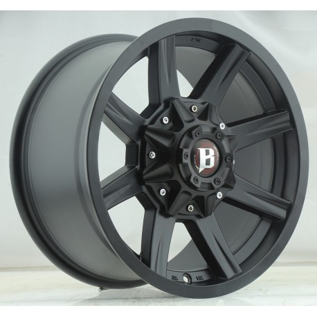 Jante Aluminium 4x4 BALLISTIC 956 9x17 6x139.7 CB106.1 ET+12 Black 