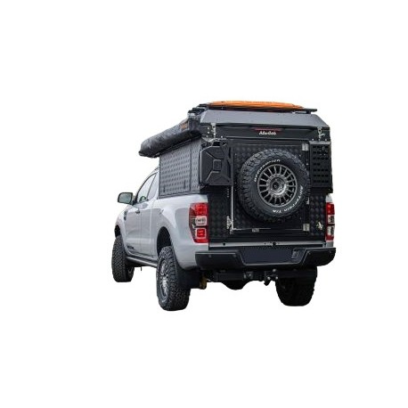 Canopy Camper ALU-CAB Noir Toyota Hilux Revo Extra-Cab 2016+ 