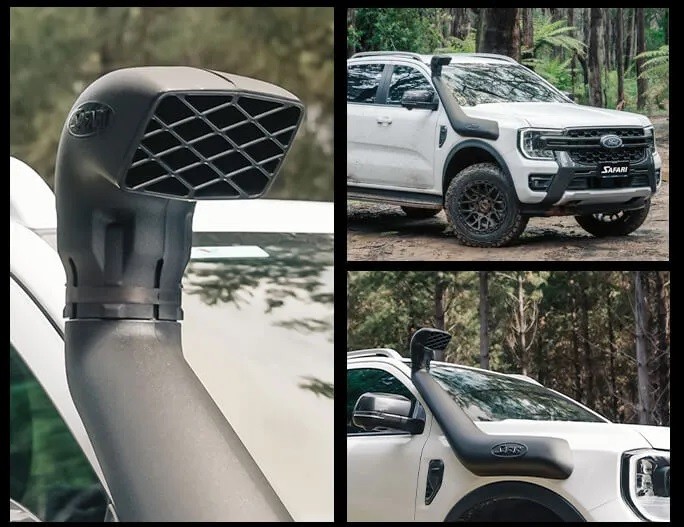 Snorkel SAFARI 4X4 • V-Spec • SS987HFD • Ford Ranger (2023+) (P703) et Ford Everest (2022+) 2,0L Bi-turbo Diesel et 3,0L V6 D