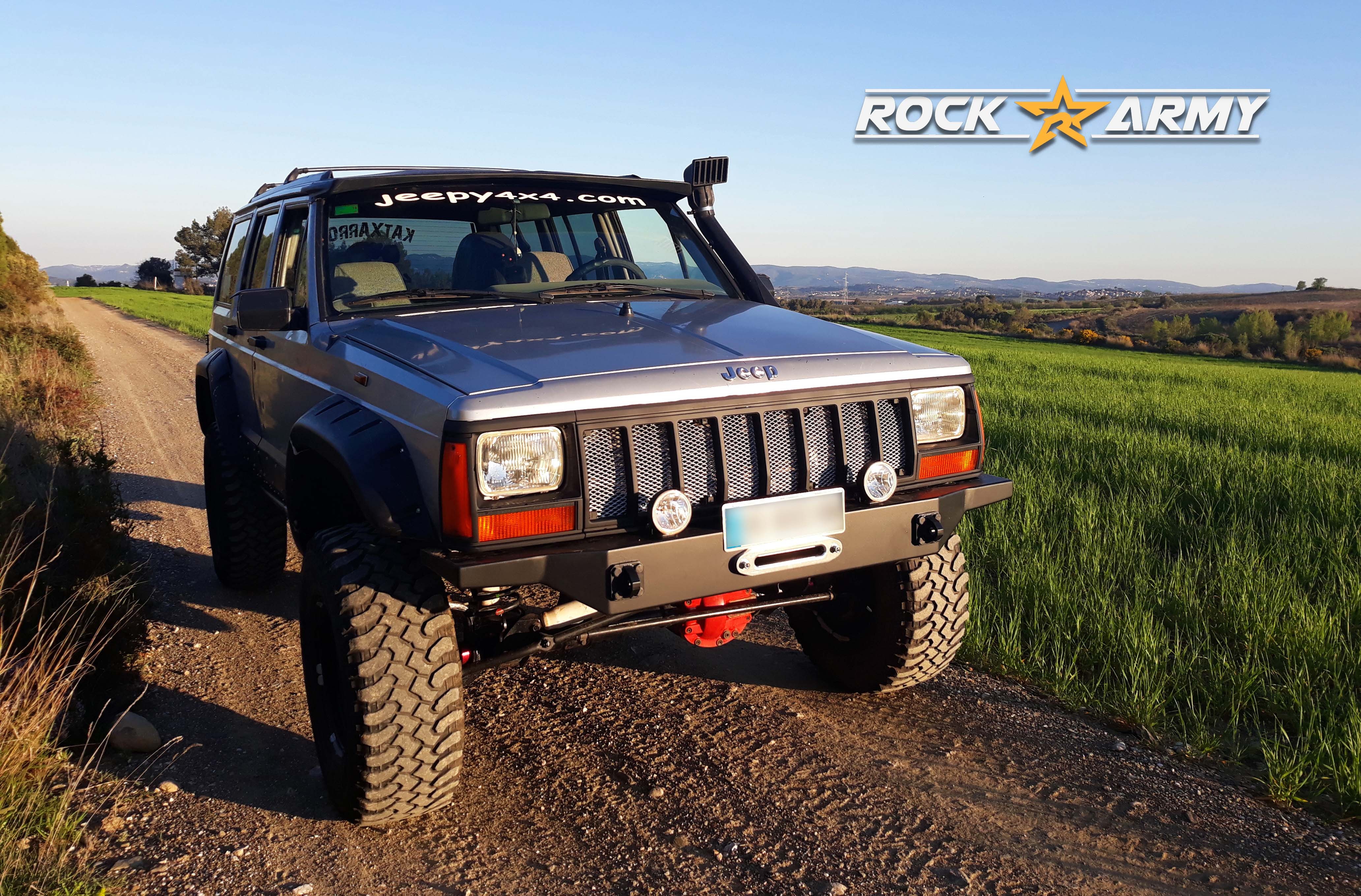 Pack pare-choc avant INT + pare-choc arrière ROCK ARMY Jeep Cherokee XJ