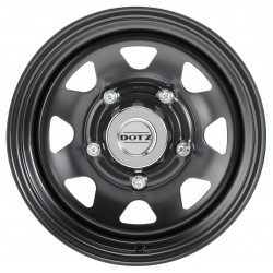 Jante off-road DOTZ DAKAR Dark (noir) 8x16 • 5x127 • ET-20 • CB71.5 • Poids 14kg