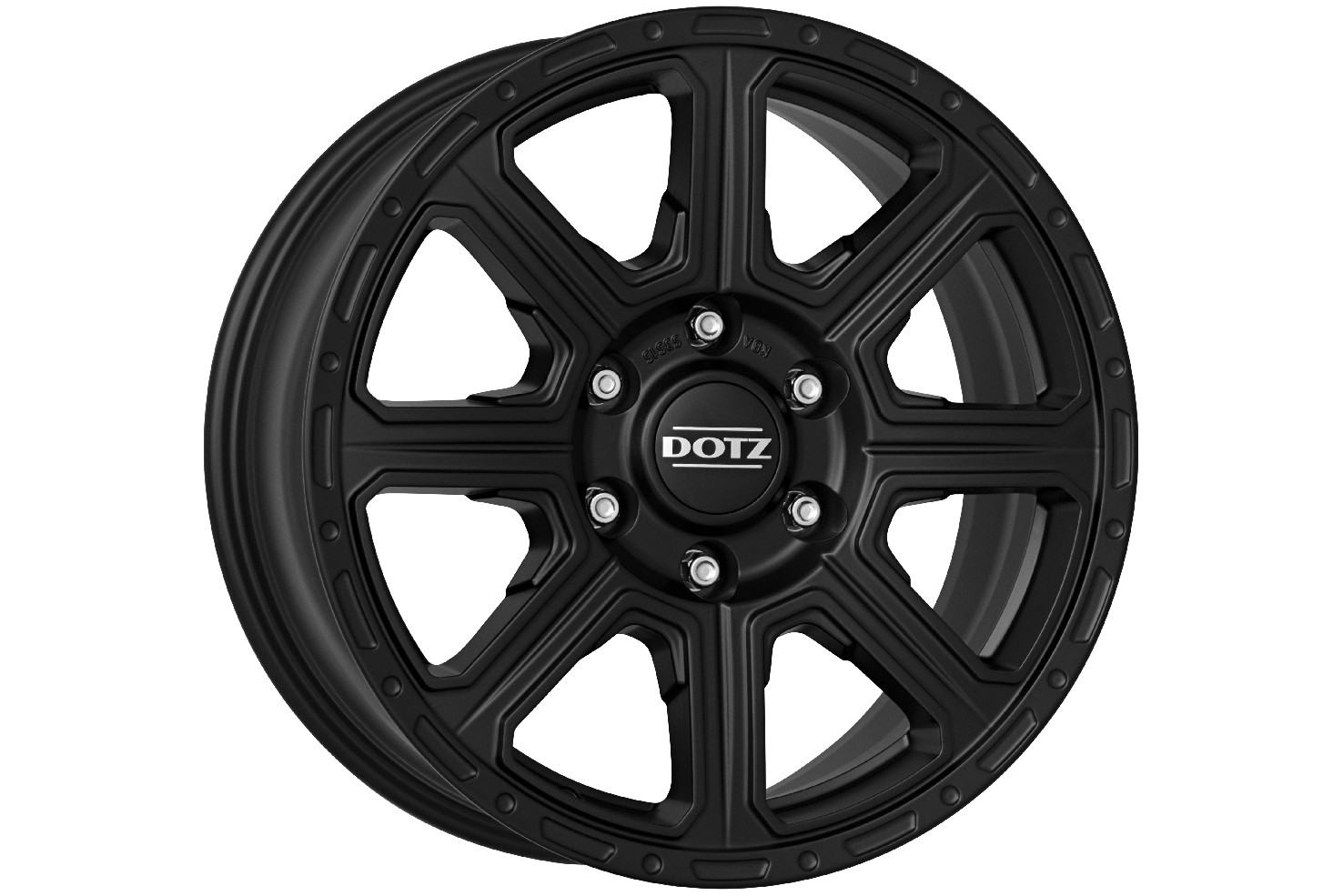 Jante DOTZ 4X4 Kalahari Black (noir mat) 8x17 • 5x127 • ET30 • CB71,6