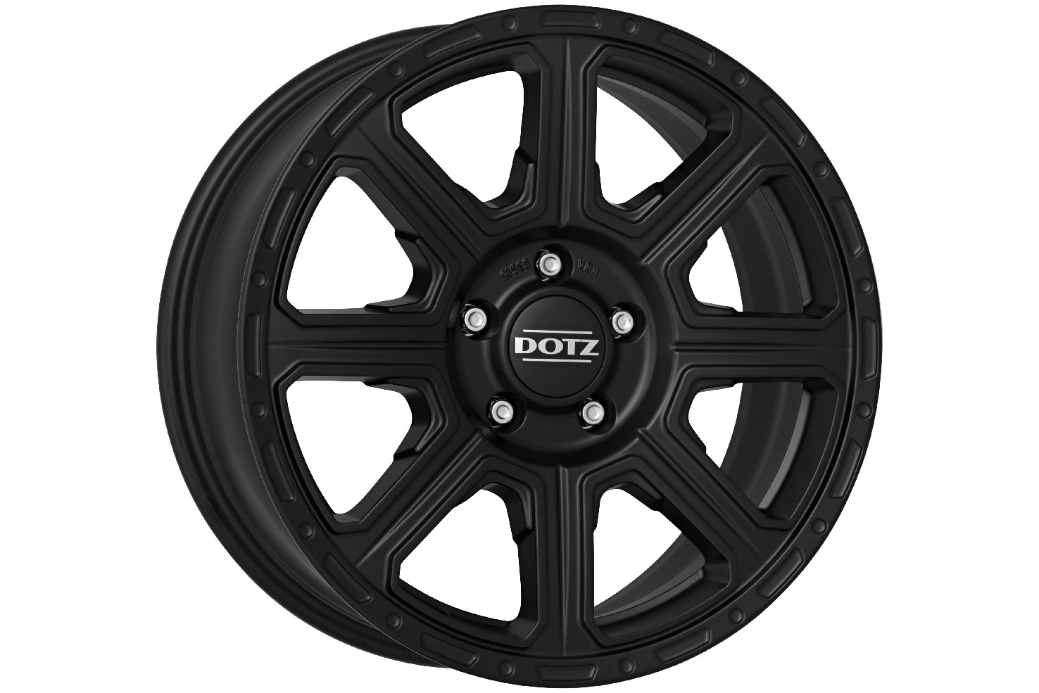 Jante DOTZ 4X4 Kalahari Black (noir mat) 8x18 • 5x127 • ET30 • CB71,6