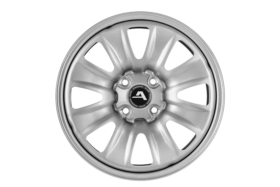 Jante acier ALCAR Hybridrad 02 Silver (argent) • 6x15 • 4x100 • ET40 • CB60 • Poids 9kg