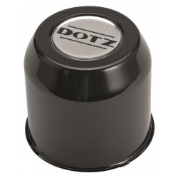 Cache moyeu fermé noir DOTZ 4X4 ZO5010D pour jantes acier DOTZ Dakar en 5x139.7 et en 6x139.7 CB110 