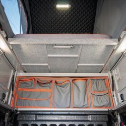 Sac de rangement en toile côté cabine pour Canopy Camper ALU-CAB Toyota LC79 