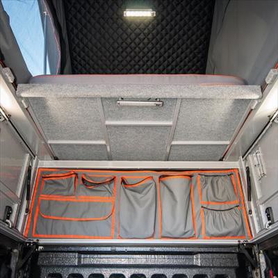 Sac de rangement en toile côté cabine pour Canopy Camper ALU-CAB Toyota LC79