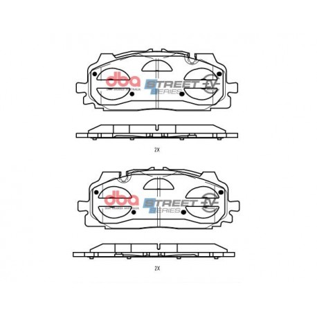 Plaquettes de frein avant DBA Audi E-tron 2018 - On F 