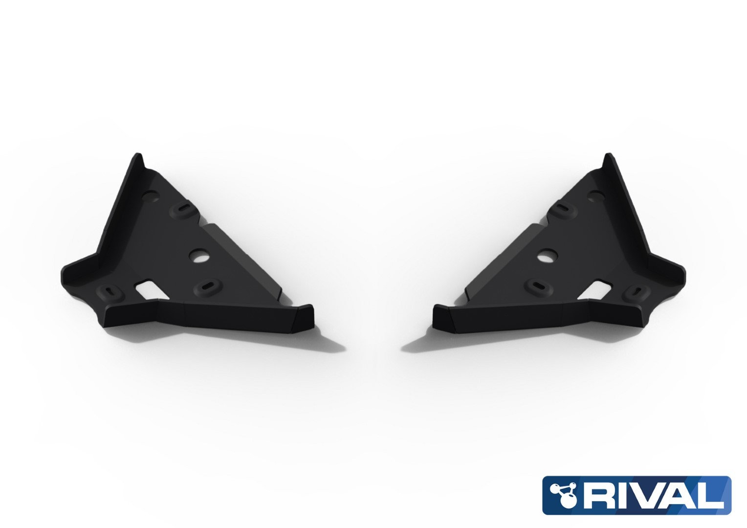 Paire de protections de triangles inférieurs avant RIVAL 2111.1863.1.3 • Acier embouti 3mm