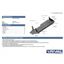 Protection réservoir carburant RIVAL 2333.5793.1.6 • Aluminium embouti 6mm