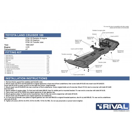 Protection moteur RIVAL 2333.5794.1.6 