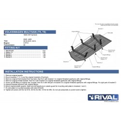 Protection réservoir carburant RIVAL 2333.5843.1 • Aluminium embouti 4mm