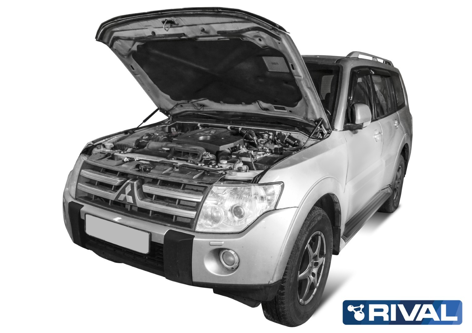 Kit vérin de capot RIVAL 2A.ST.4004.1 • Mitsubishi Pajero IV 2006-2021