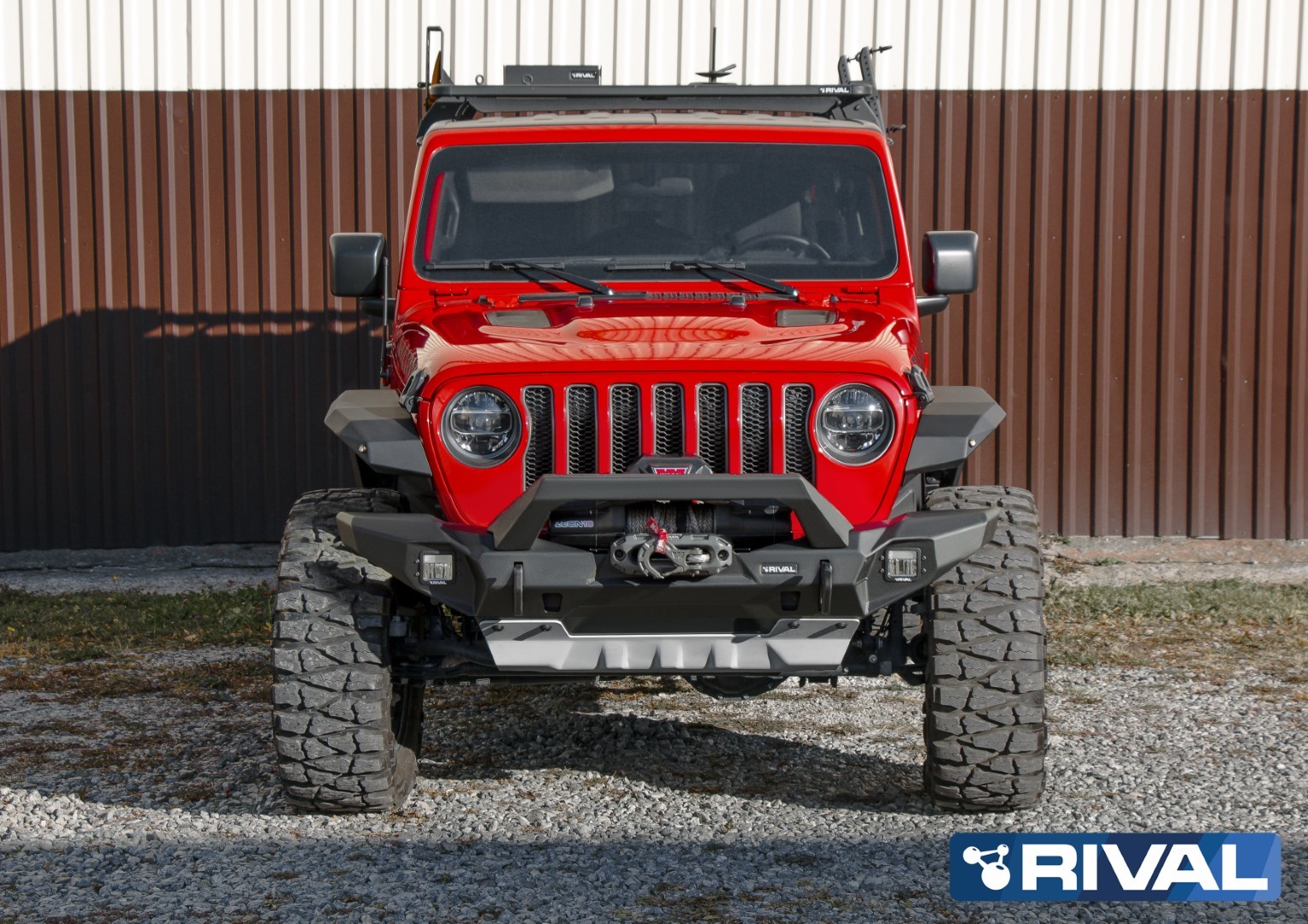 Pare-choc renforcé avant RIVAL Wide 2D.2701.2 • Jeep Wrangler JK 2007-2018 Jeep Wrangler JL 2018+ Jeep Gladiator JT 2019+