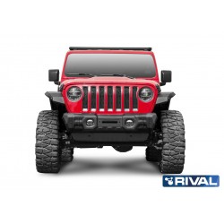 Pare-choc renforcé avant RIVAL Stubby 2D.2715.1.1 • Jeep Wrangler JK 2007-2018 / JL 2018+ / Gladiator JT 2019+