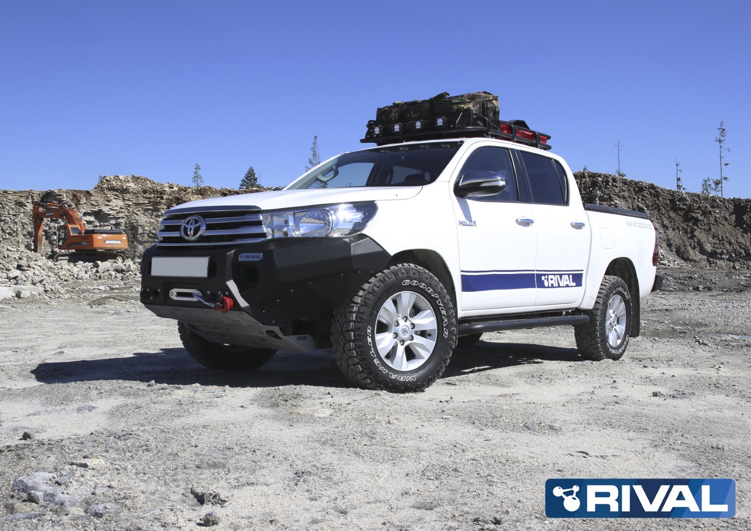 Pare-choc renforcé avant RIVAL 2D.5701.1 • Toyota Hilux 2015-2018