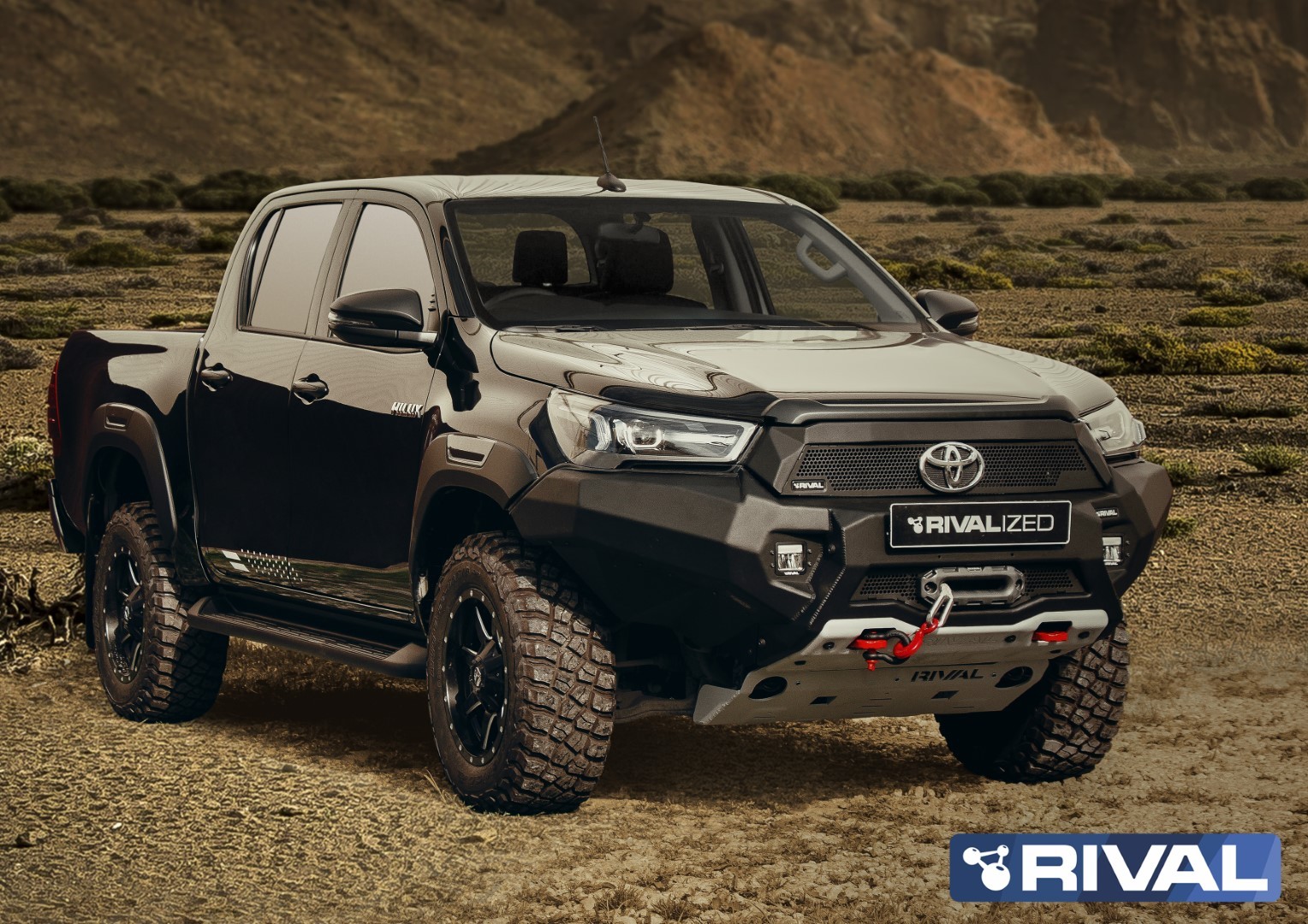 Pare-choc renforcé avant RIVAL 2D.5722.1 • Toyota Hilux 2021+