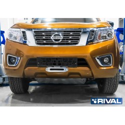 Platine de treuil RIVAL 2L.4101.2 pour pare-choc origine • Nissan Navara NP300 2015-2021