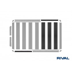 Kit extension de plateforme modulaire RIVAL 2M.0004.4 • Largeur 1430mm • Extension longueur de 1235 à 1955mm 