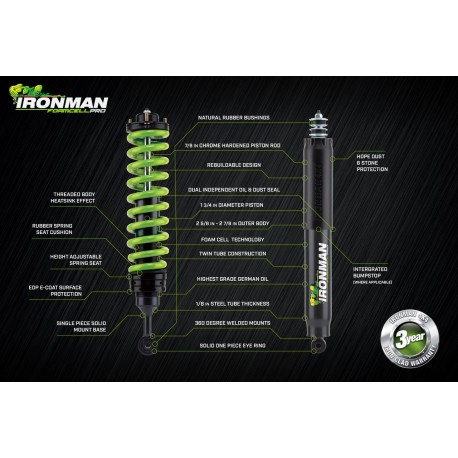 Kit suspension IRONMAN 4X4 • Très lourd • Elite Pro 