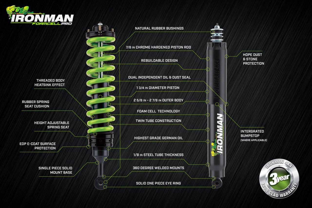 Kit Suspension IRONMAN 4X4 • Très lourd • Elite Pro • Mazda BT50 2006-2011