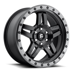 Jante aluminium 4x4 FUEL D557 Anza Matte Black GUN Metal Ring • 15"x8" • 5x114.3 • CB72.56 • ET-18 