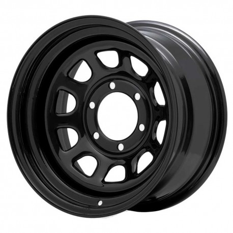 Jante acier renforcée PRO COMP Rock Crawler Flat Black • 15"x10" • 6x139.7 • CB108 • ET-44 