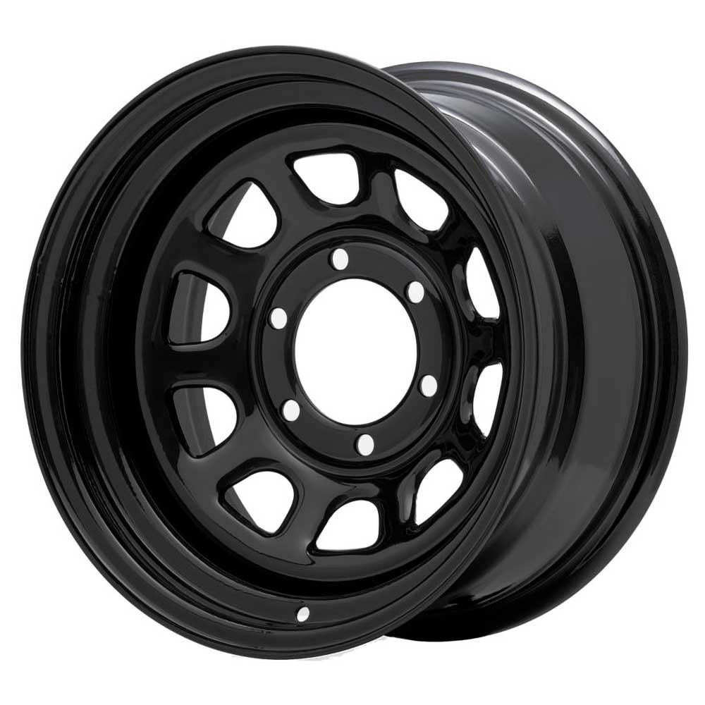 Jante acier renforcée PRO COMP Rock Crawler Flat Black • 15"x10" • 6x139.7 • CB108 • ET-44