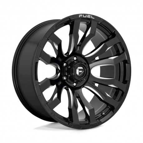 Jante aluminium 4x4 FUEL D673 Blitz Gloss Black Milled • 16"x8" • 5x139.7 • CB108 • ET1 