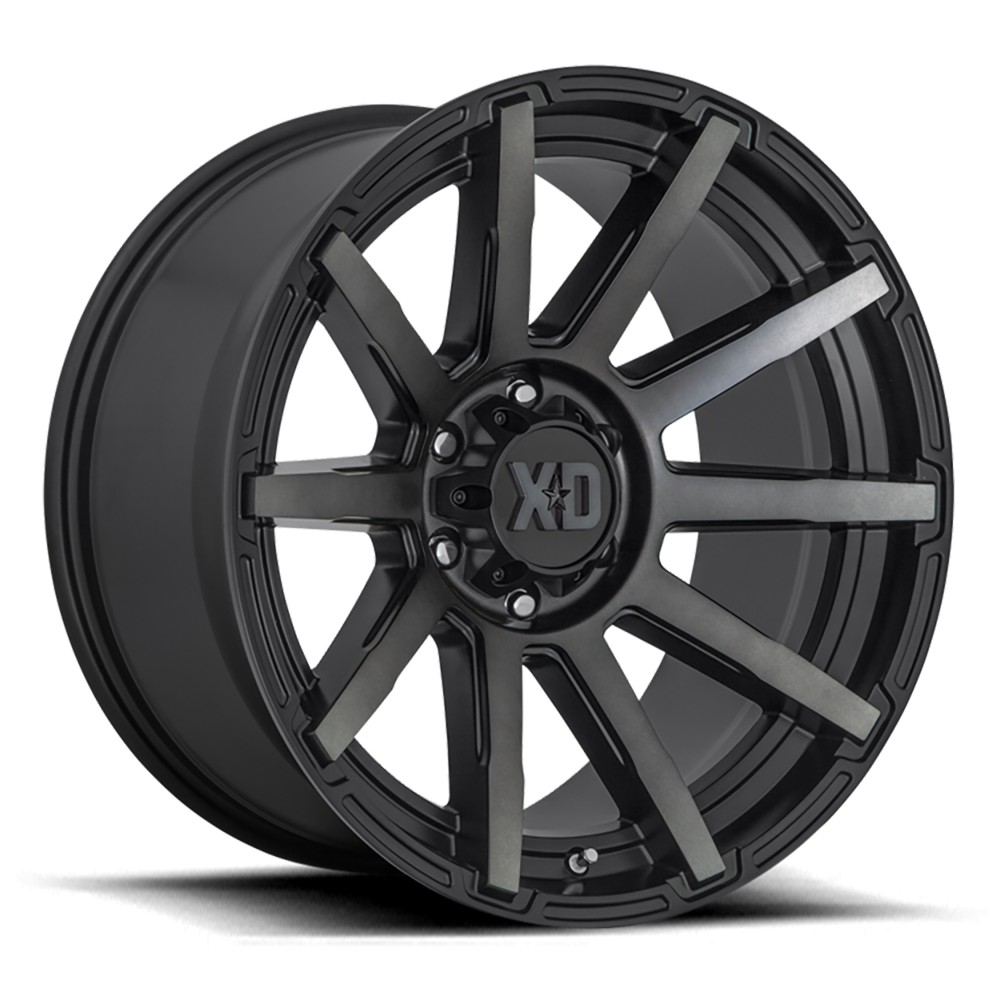 Jante aluminium 4x4 KMC XD847 Outbreak Satin Black W/ Gray Tint XD Series • 16"x8" • 6x114.3 • CB72.56 • ET10